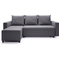 Abakus Direct Oslo Reversible Corner Sofa Bed in Dark Grey