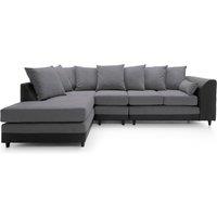 Abakus Direct Chicago Spill-Proof Velvet Right Hand Facing Corner Sofa in Light Grey