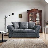Abakus Direct Farrow Crushed Chenille 2 SeaterSofa in Dark Grey