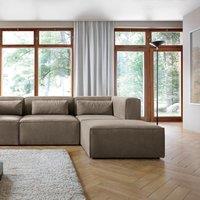 Abakus Direct Doris Corner Sofa in Brown Chenille