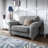 Abakus Direct Ingrid Collection Cuddle Chair in Steel Grey in Dark Grey