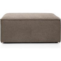 Abakus Direct Doris Footstool in Brown Cord Chenille
