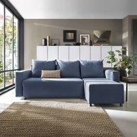 Abakus Direct Oslo Reversible Corner Sofa Bed in Dark Blue