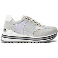 Moda In Pelle Women's 'Chanella' Porvair Chunky Trainers in Grey | Size: 3