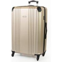 Gino Ferrari Business Travel Hard Shell Suitcase - Lightweight Cabin & Hold Luggage in Gold | Size: Medium