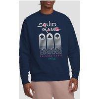 Netflix Men's Squid Game Dalgona Candy Shapes Sweatshirt, Navy | Size: Small