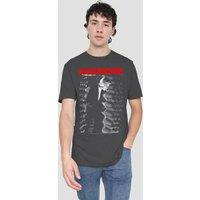 David Bowie Men's Station To Station T-Shirt, Charcoal | Size: Large
