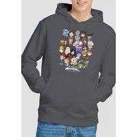 Paramount Home Entertainment Men's Avatar The Last Airbender Chibi Group Hoodie, Charcoal | Size: 2XL