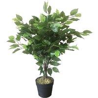 Leaf 60cm Artificial Ficus Tree / Plant - Large Bushy Shape in Green