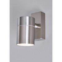 BHS Lighting Jared Steel Outdoor Wall Light in Silver