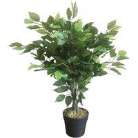 Leaf 60cm Realistic Artificial Ficus Tree / Plant in Green
