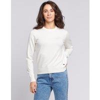 U.S. POLO ASSN. Women's Crew Neck Jumper in Off-White | Size: Large