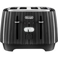DELONGHI 4 Slice Ballerina Toaster in Black