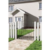 Outdoor Garden Rectangular Metal Fence Gate, 85cm W x 104cm H