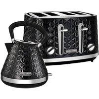 Morphy Richards Vector Kettle & Toaster Set in Black