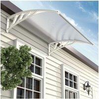 1.5m W x 1m D Window Door Canopy Awning with Brackets