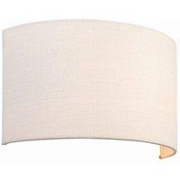 Netlighting Obi 1 Light Up & Down Wall Light Vintage White Linen Polyester Cotton E27
