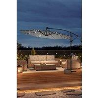 3m Cantilever Garden Parasol with LED Light?Base is not included?