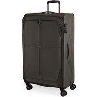 Gino Ferrari Omis Premium Lightweight Soft Shell Suitcase, Wheeled TSA Hold Luggage in Green | Size: Medium