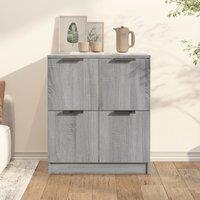 Berkfield Home Sideboard Grey Sonoma 60x30x70 cm Engineered Wood | Size: 60 x 30 x 70 cm