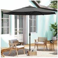 Outdoor Solar LED Lights Parasol with Crank (Base not included)