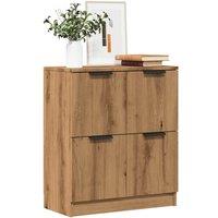 Berkfield Home Sideboard Artisan Oak 60x30x70 cm Engineered Wood in Brown | Size: 60 x 30 x 70 cm