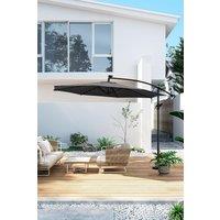 Cantilever Garden Parasol with 32 LED Light?Base not included?