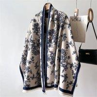 Lemon Daisy Accessories Women's Isabel Winter Shawl Scarf in Navy