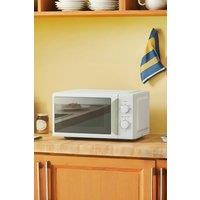 Living and Home 700W 19L Microwave Oven 5 Cooking Power Levels with Kitchen Manual Timer in White