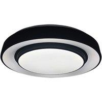 Milagro Naomi Black LED Ceiling Lamp 38cm Remote Control Included