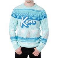Barbie Men's Ken Christmas Jumper in Blue | Size: Small