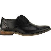 Goor Men's Capped Lace Oxford Brogue Shoes in Black | Size: 13