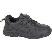 Route 21 Men's Touch Fastening Trainers in Black | Size: 10