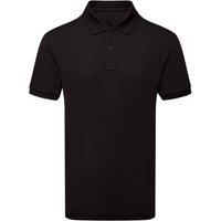 Asquith & Fox Men's Glacier Tech Polo Shirt in Black | Size: Small