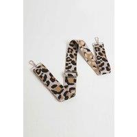 Betsy & Floss Women's Crossbody Strap Light Leopard Print in Silver