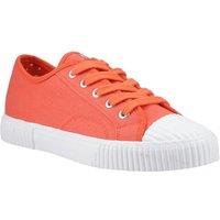 Hush Puppies Women's Freya Canvas Trainer in Orange | Size: 6