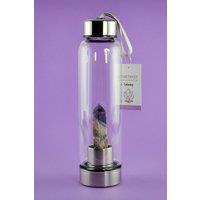 Something Different Healing Crystal Glass Water Bottles (Amethyst - Calming)