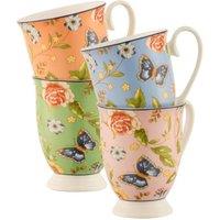 Aynsley China 'Cottage Garden' Footed Mugs Set