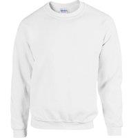 Gildan Heavy Blend Crewneck Sweatshirt Pack of 2 in White | Size: XL