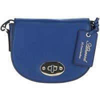 Ashwood Leather Women's 'Borsa della Moda' Real Leather Saddle Crossbody Bag in Dark Blue