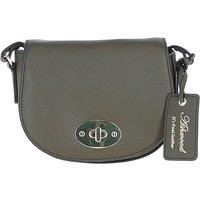 Ashwood Leather Women's 'Borsa della Moda' Real Leather Saddle Crossbody Bag in Olive