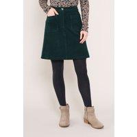 Nomads Clothing Women's Chunky Cord Pocket Mini Skirt in Dark Green | Size: 18