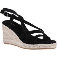 Hush Puppies Women's Jenny Espadrille Wedge Sandal in Black | Size: 4