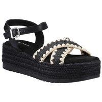 Hush Puppies Women's Jemma Espadrille Sandal in Black | Size: 8