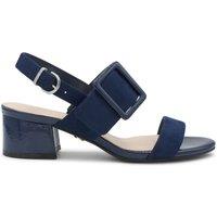 Paradox London Women's Raquel Block Heel Sandal in Navy | Size: 6