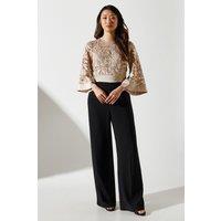 Lace Kimono Sleeve Jumpsuit