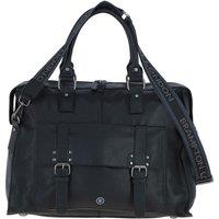 Brampton London 'Rodeo' Real Leather Weekender Bag in Black