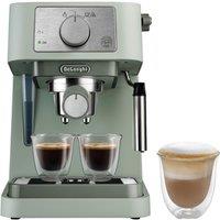 DELONGHI Stilosa Manual espresso coffee machine - Black & Silver in Green
