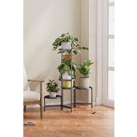 5-Tier Black Plant Stand Display Shelf