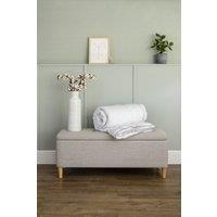 Soak&Sleep 9 Tog Soft As Down Microfibre Duvet in White | Size: Super King